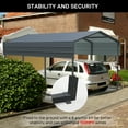 thumbnail image 6 of Ubesgoo 120.08 x 177.56 x 99.61 inches Black Carport, 6 of 9