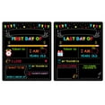 thumbnail image 4 of Double-Sided First Day of School Sign Board, First Day Of School Sign,12 × 10 Inches Back to School Sign, Painting First and Last Day of Preschool Board, Washable Chalkboard for Kindergarten Pre-K, 4 of 9