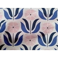 thumbnail image 4 of oneOone Cotton Poplin Blue Fabric Leaves & Floral Block Craft Projects Decor Fabric Printed By The Yard 42 Inch Wide, 4 of 4