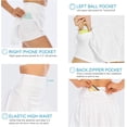 thumbnail image 3 of Faldas deportivas de tenis para mujer, faldas deportivas, cintura alta, faldas de golf plisadas, faldas para correr, bragas de bolsillo, 3 of 6