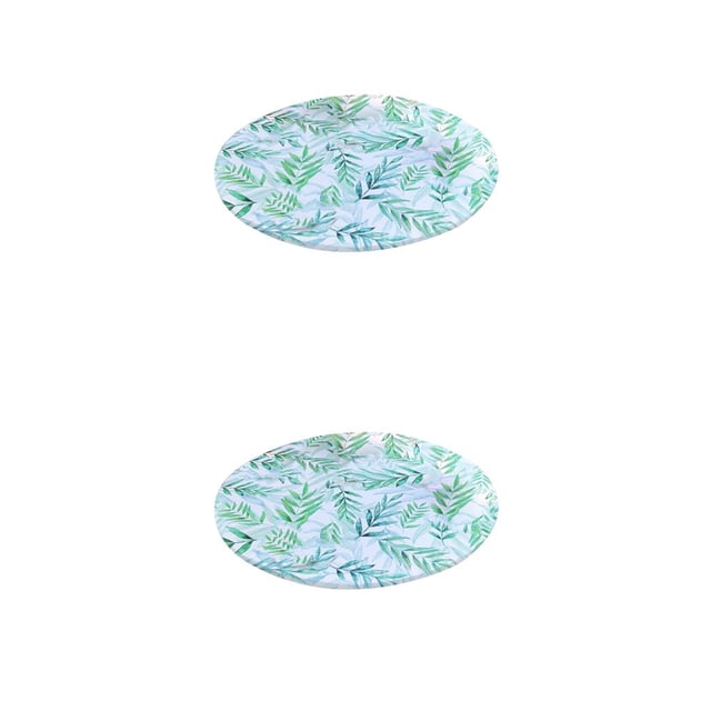 Billuyoard Fitted Table Cloth Water Resistance Dinner Proof Table Clean Hojas verdes 80 cm 2Conjunto