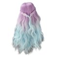 thumbnail image 1 of Girl Doll , High Elasticity Ball Joint Doll  Gradient Colors Long Curly  For 1/6 Doll DIY, 1 of 7