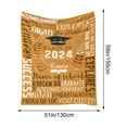 thumbnail image 2 of Clearance 2024 Graduation Season Party Throw Home Printed Outdoor Travel Camping Night Reading Blanket Buy 2 get 10% off, 2 of 4