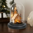 thumbnail image 6 of Uxcell 5.9"x3.3" Clear Cloche Glass Dome Glass Bell Jar Display Case Tabletop Centerpiece with Base, 6 of 6