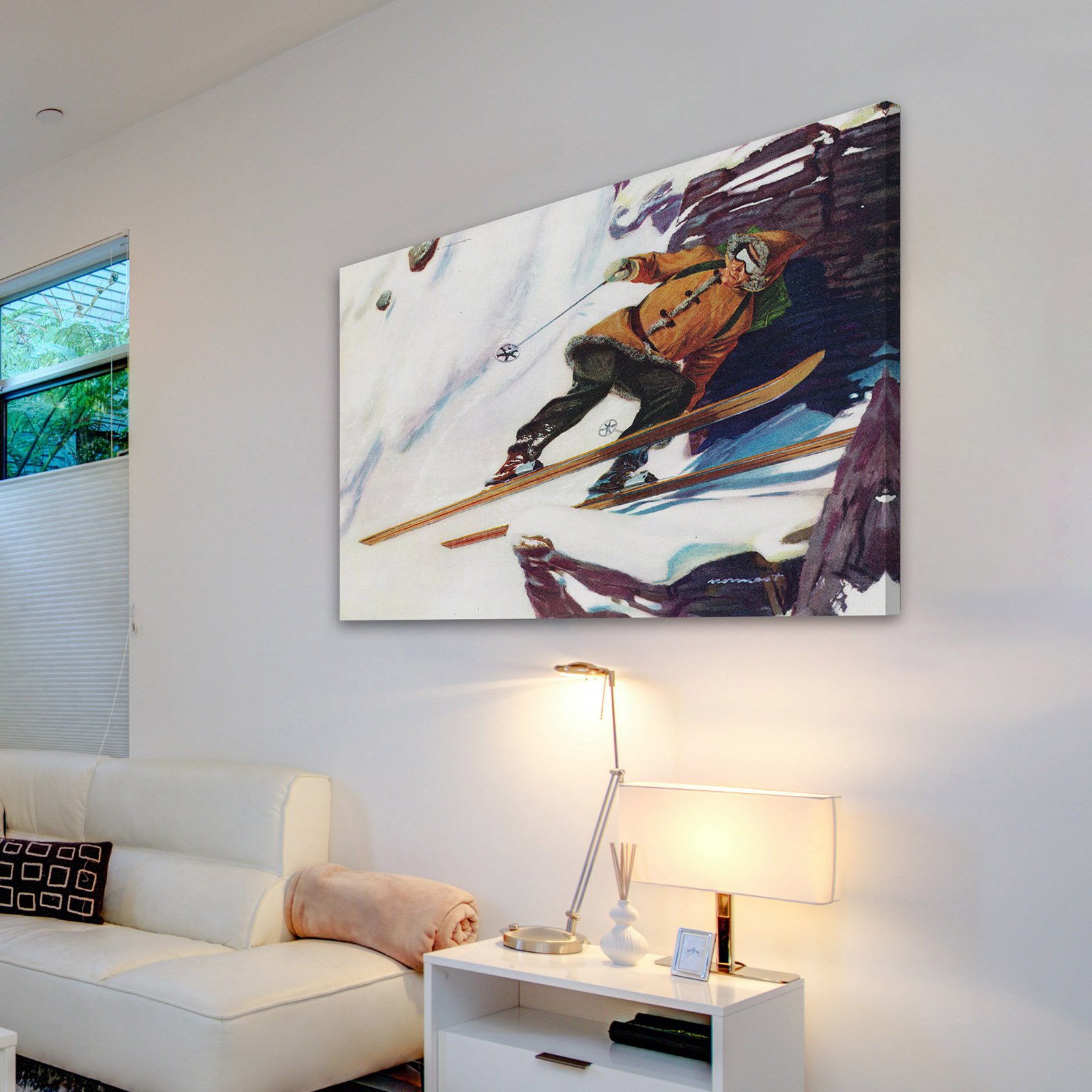 "Avalanche Rider" Painting Print on Wrapped Canvas
