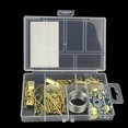 thumbnail image 4 of sweethay 100 Uds Kit para colgar cuadros marco de madera ganchos de montaje en pared clavos Kit de cables para colgar cuadros Herramientas y ferretería, 4 of 6