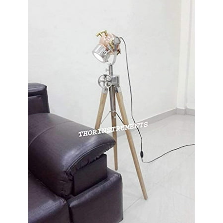 Image of Nautical New Modern Copper Diving Spot Searchlight Studio Tripod Stand