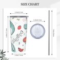 thumbnail image 5 of Kll Music Lover Dinosaur Stainless Steel Vacuum Insulated Coffee Cup 20 Oz Insulated Travel Mug Water Cup With Leak-Proof Straw Lid & Flip Lid,1 Metal Straws,1 Cleaning Brush, 5 of 8