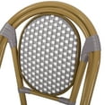 thumbnail image 6 of GDF Studio Kazaria Outdoor Wicker Bistro Chairs, Set of 2, Gray and White, 6 of 7