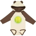 thumbnail image 3 of Inktastic Tennis Ball Sports Gift Boys or Girls Long Sleeve Baby Bodysuit, 3 of 5