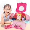 thumbnail image 1 of Pet Backpack Practical Exquisite Plastic Pretend Play Pet Care Set for Gifts, 1 of 8