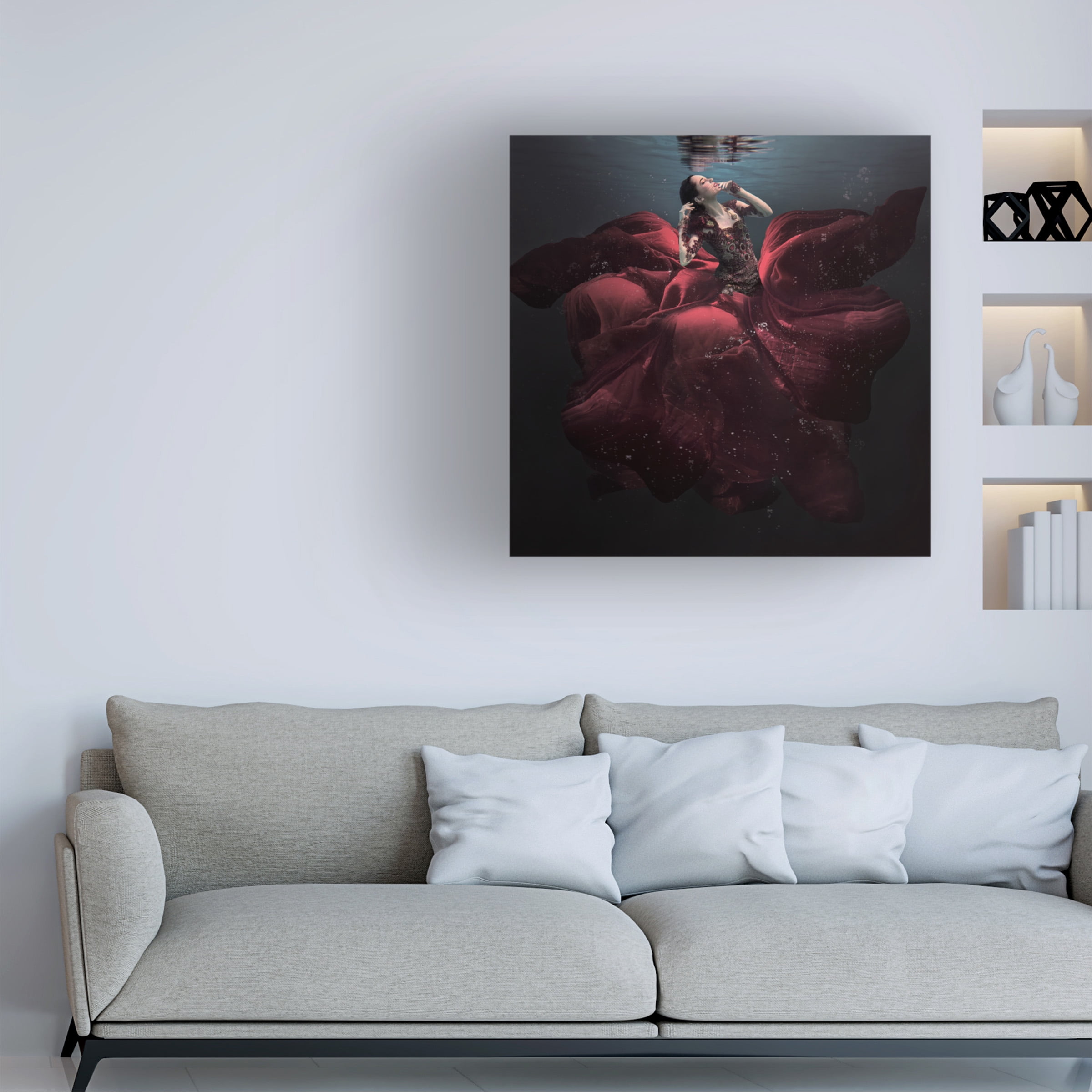 Martha Suherman 'The Lady In Red' Canvas Art