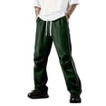 thumbnail image 7 of Uwinwear Men's Parachute Sweatpants,Y2k Baggy Track Pants with Pockets,Outdoor Drawstring Wide Leg Casual Trousers Streetwear,Army Green,XXL, 7 of 7