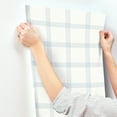 thumbnail image 6 of Chesapeake Twain Light Blue Plaid Wallpaper, 6 of 8
