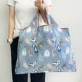 thumbnail image 3 of Wrapables Eco-Friendly Large Nylon Reusable Shopping Bag, Cool Felines, 3 of 7