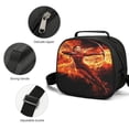 thumbnail image 3 of Hunger Fire Game Lunch Box with Portable Tableware Lunch Bag Reusable Food Tote Bag for Snacks Drinks, 3 of 8