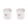 thumbnail image 2 of relayinert Plastic Divided Box Organizer Clear BPA Container Plastic Case Free Storage 1500ml 2Set, 2 of 6