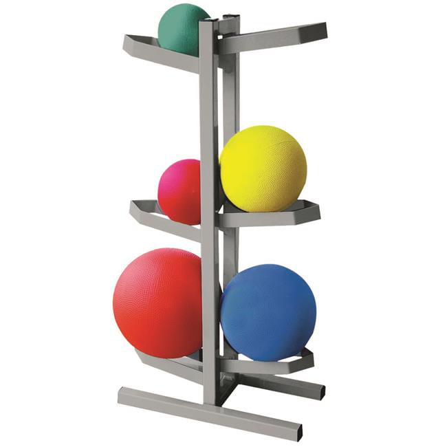 Fabrication Ent CanDo&reg; Plyometric Ball Rack - Two-Sided - Holds 6 Balls - 20&quot;W x 12&quot;D x 32&quot;H