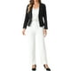 thumbnail image 2 of Blazer de Negocios INSPIRE CHIC para Mujeres, Chaquetas de Traje Casual Elegante de Oficina, Abierto Frontal, Talla XL, Negro, 2 of 6