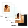 thumbnail image 2 of Golden State Art 1-Opening Wall Mounting 11x14 Picture Frame with Mat for 8x10, White, 1 Pack, 2 of 6