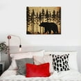 thumbnail image 4 of JRXY  Bear Moose Art Pictures Wall Decor - Woodland Animal Paintings Canvas Prints Wall Art Forest Hunting Theme Cabin Wall Framed Decorations, 20x16in, 4 of 4