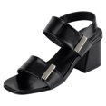 thumbnail image 1 of Sandalia con tacón Classy en Piel vegana – Negro, 1 of 3