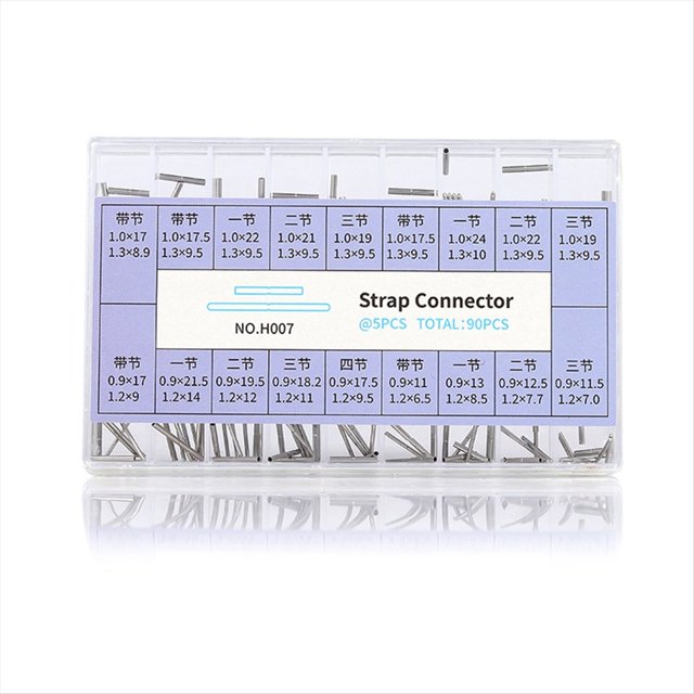 Kit de 90 piezas de eslabones desmontables para pulseras, tubo de cierre Constellation de 35/38 mm, herramienta para reparación de relojes y relojeros.