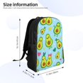thumbnail image 4 of Balery Cartoon Avocado Mochila - Mochila Estilosa y Duradera para Laptop de 15 Pulgadas con Tela Oxford Impermeable, 4 of 8