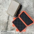 thumbnail image 3 of Baright Plastic Survival Case Waterproof Survival Sealed Box for Camping ((S)(Orange)), 3 of 6