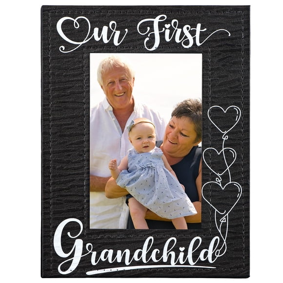Marco de fotos FLYAB First Grandchild de piel, 16 x 21 cm