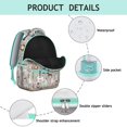 thumbnail image 4 of Cute Pitbull Terriers Dog and Flower Backpack for School,Cute School Bag,Schoolbag with Adjustable Shoulder Straps & Padded Back,15.3"x11"x7.1".﻿, 4 of 6