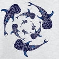 thumbnail image 3 of CafePress - Whale Sahrk Blue Spiral Sweatshirt - Crew Neck Sweatshirt, 3 of 4