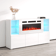 thumbnail image 2 of Komi WH03 Electric Fireplace Modern 63" Sideboard, 2 of 6