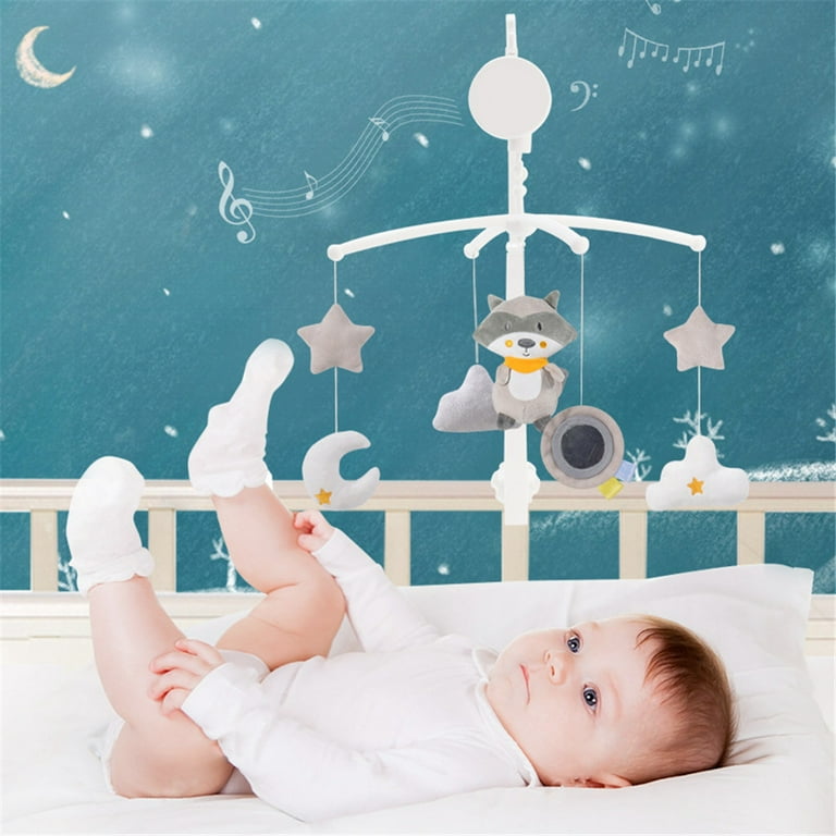 XIUH Clearance Sale Home Decoration Mobile Hanging Toy Musical Cradle 360 Rotatable Holder Crib Home Textiles White Walmart