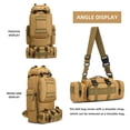 thumbnail image 2 of Mochila de Senderismo y Camping HongXingHai 100L Impermeable (Caqui-C), 2 of 9