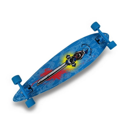 39 Inch Complete Pintail Longboard Cruiser Skateboard w/Sword Graphic