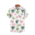 thumbnail image 6 of Cllios Mens Hawaiian Shirts Big and Tall Tropical Graphic Aloha Tops Loose Fit Cuban Collared Short Sleeve T-shirts Cotton Button Down Bowling Shirts S-5XL, 6 of 6
