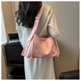 thumbnail image 3 of Bolso cruzado para mujer con correa ajustable, Bolso de hombro informal, Bolso con cremallera (rosa), 3 of 6