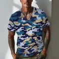thumbnail image 2 of JAJAHO Camo Shirts For Men Camouflage Short Sleeve T Shirt With Pocket Summer Casual V Neck Base Layer Tee Shirts Casual Daily Wear Stylish Tops, 2 of 6