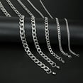 thumbnail image 2 of SHCKE Hip-hop Necklace Stainless Steel Cuban Chain Necklaces for Men Women Better Gift, 2 of 5