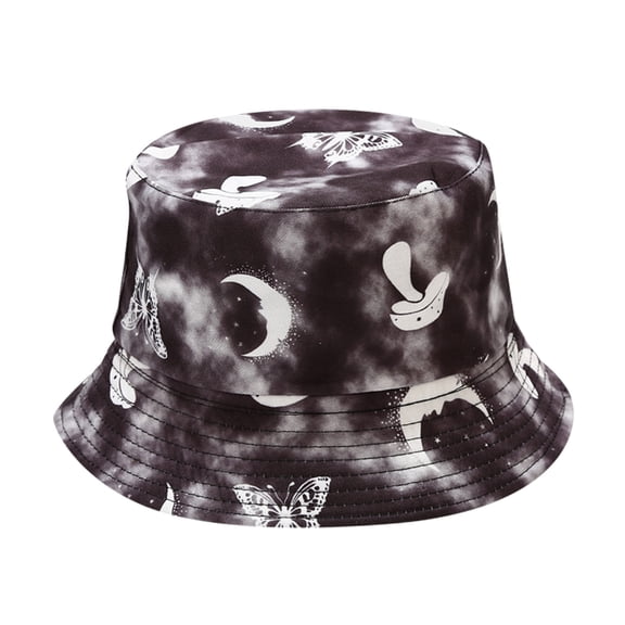 Only Moment Women Washed Packable Summer Beach Sun Hats Mens Womens Tie-dye Bucket Hat