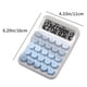 thumbnail image 3 of Calculadora linda, pequeña calculadora científica portátil para estudiantes, 12 dígitos, mini cuerpo, teclas de plástico, almohadilla inferior antideslizante, teclas transparentes, calculadora contado, 3 of 6