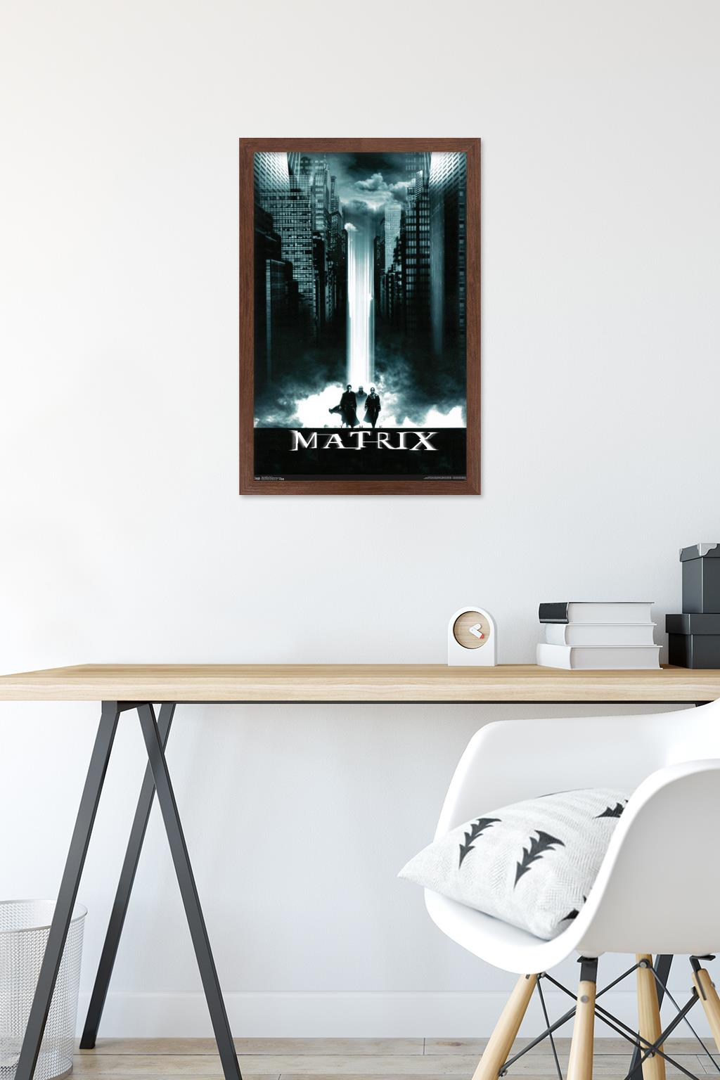 The Matrix - Key Art Wall Poster, 14.725" x 22.375", Framed