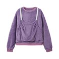 thumbnail image 5 of Winter Plus Size Fall Sweaters for Women Pet Cat Dog Hoodie With Pockets Animal Puppy Sweatshirt Holder Fleece Hoodies Funny Hoodies Purple M, 5 of 5