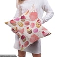 thumbnail image 4 of Ambesonne Dessert Fabric by the Yard Upholstery, Realistic Muffin, 3 Yards, Multicolor, 4 of 4