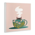 thumbnail image 3 of Stupell Industries Cat Peeking Over Teacup Animals Painting Unframed Art Print Wall Art, 12 x 12, 3 of 7