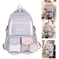 thumbnail image 2 of ZPAQI Fashion Laptop Backpack with Large Capacity School Bag Nylon Daypack Book Bag, 2 of 21