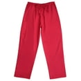 thumbnail image 3 of Tropi Mens Scrub Sets - Four Pocket Medical Scrubs Uniform (V-Neck with Cargo Pant) (Red, Small), 3 of 3