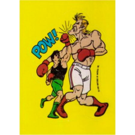 Nintendo Punch Out Glass Joe POW! Topps Sticker