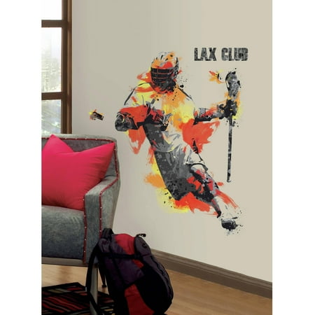 Men's Lacrosse Champion Peel and Stick Giant Wall Decals